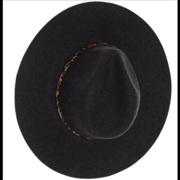 Australian Wool Wide Brim Felt Rancher Hat Leopard - Picture 2 of 3
